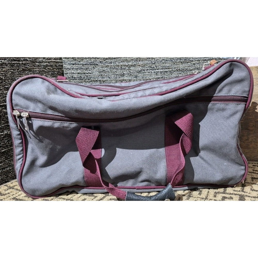 Florentine USA Made Garment Bag Travel Duffel Multi Zip Vintage